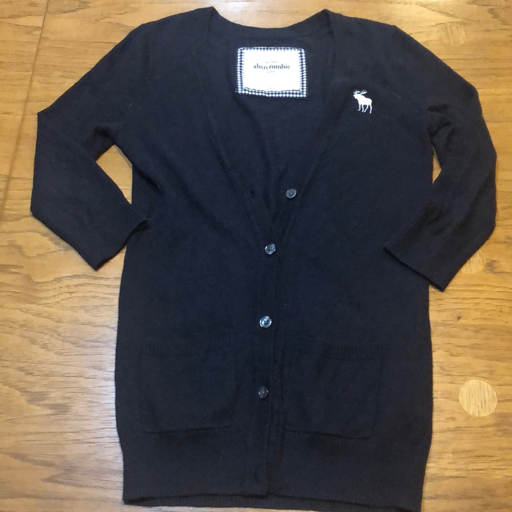 Navy Blue Abercrombie Kids Cardigan